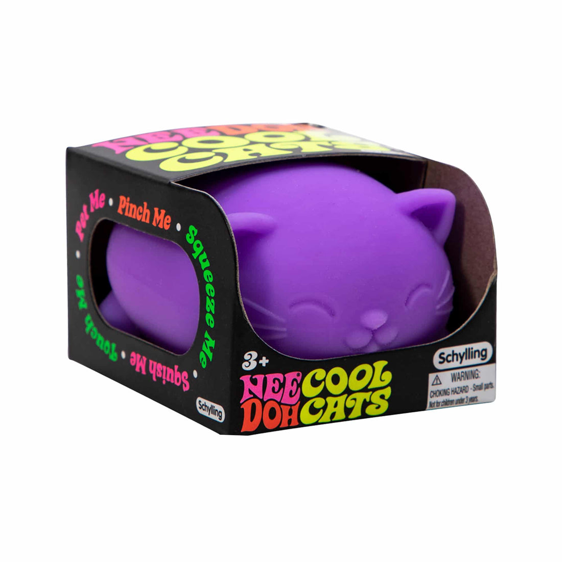 Purrfectly Squishy Cool Cats NeeDoh | Select Morning Crest - Collectible Shaggy Monster Squishable Toy - Surprise Me! (Random Color)