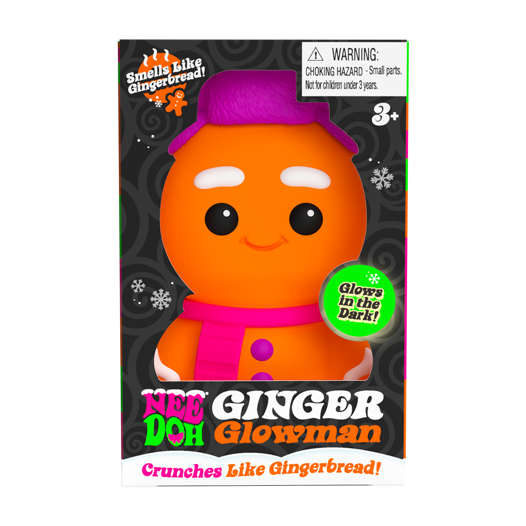 Adorable Character NeeDoh Ginger Glowman | Select Copper Path - Purrfect Cat Squishy Character Stress Toy - Surprise Me! (Random Style)