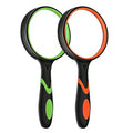 2-Set 75mm Hand-Held Reading Magnifier with Non-Slip Collection