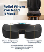 Minimalist Everlasting Comfort Doctor Recommended Memory Foam Seat Cushion for for Daily Use
