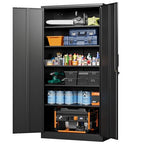 Eco-Friendly Letaya Metal Garage Storage Cabinets with Lock-72 Essentials