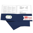 Classic Zzrywuty 50 Packs Two Pocket File Folders Set