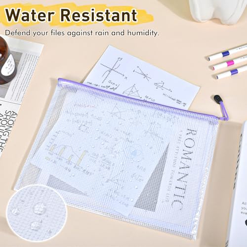 Minimalist 26pcs Mesh Zipper Pouch Bags, 8 Sizes Plastic for Daily Use
