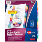 Classic Avery A-Z Dividers for 3 Ring Binders, 26 Tabs for Daily Use