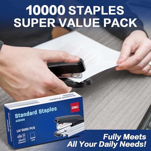 Deli Staples, 10000 Staples, Standard Staple for Desktop Essentials