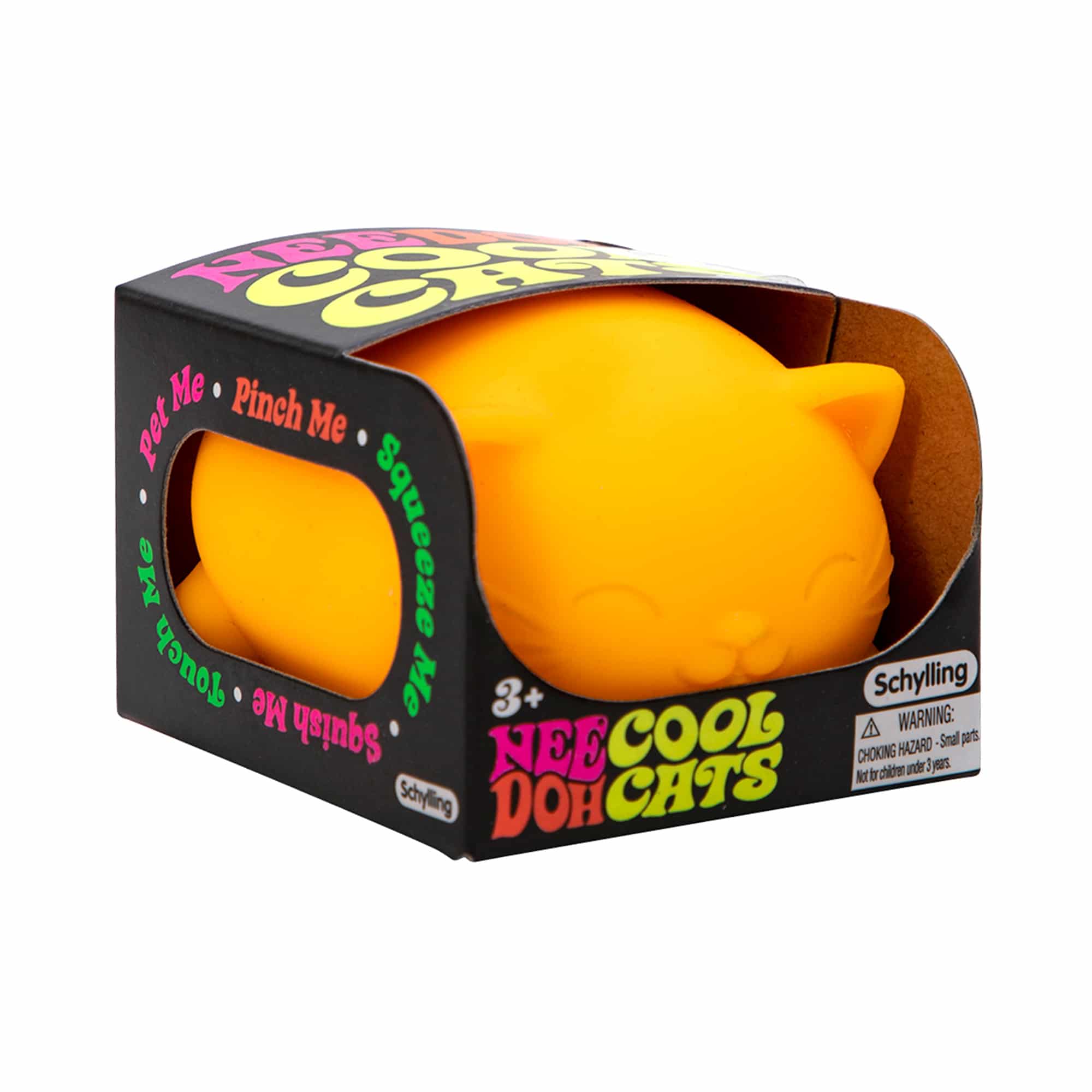 Purrfectly Squishy Cool Cats NeeDoh | Select Morning Crest - Collectible Shaggy Monster Squishable Toy Detail
