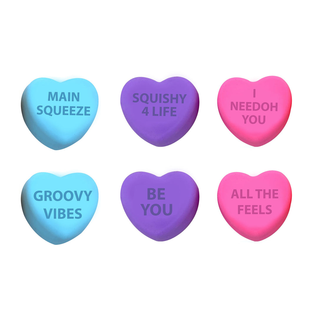Sweet Treat Shaped NeeDoh Color Change Squeeze Heart | Reserve Opal Summit - Playful Star & Heart Shaped Geometric NeeDoh - Surprise Me! (Random Color)