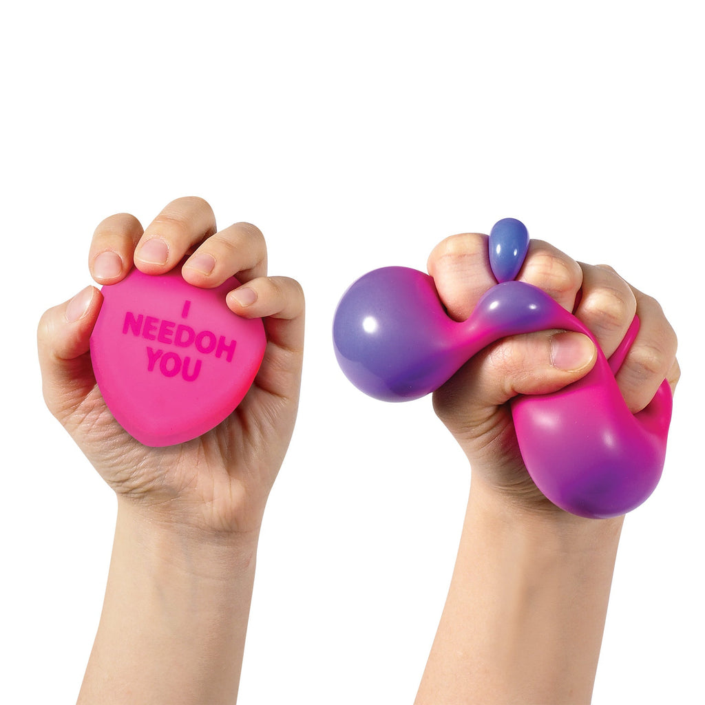 Sweet Treat Shaped NeeDoh Color Change Squeeze Heart | Reserve Opal Summit - Playful Star & Heart Shaped Geometric NeeDoh Detail