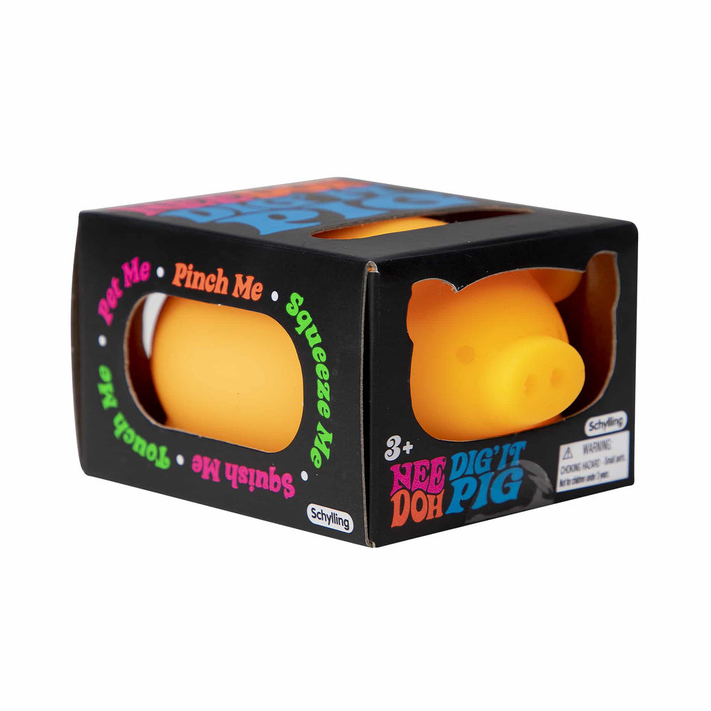 Purrfectly Squishy NeeDoh Dig’ It Pig | Select Velvet Canopy - Cute Animal-Shaped NeeDoh Fidget Toy for Kids Detail