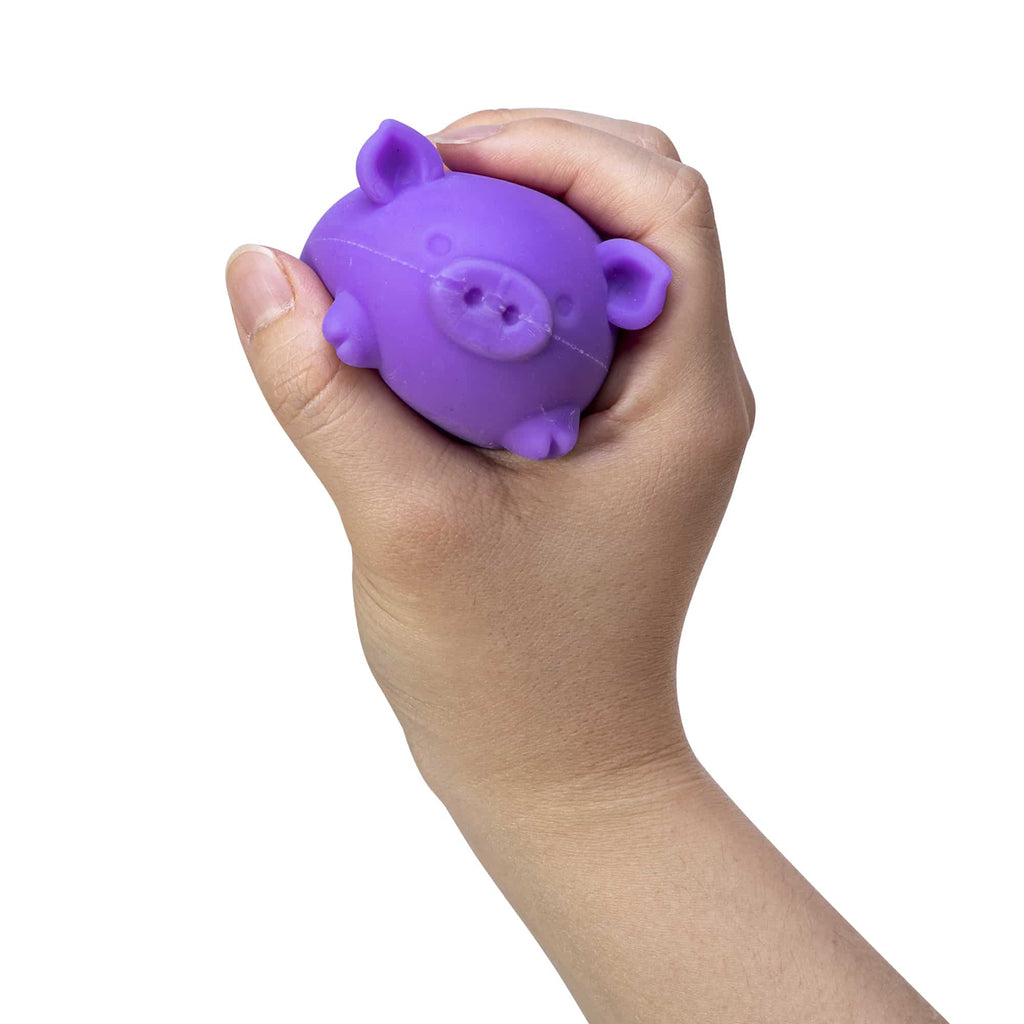 Purrfectly Squishy NeeDoh Dig’ It Pig | Select Velvet Canopy - Cute Animal-Shaped NeeDoh Fidget Toy for Kids Detail