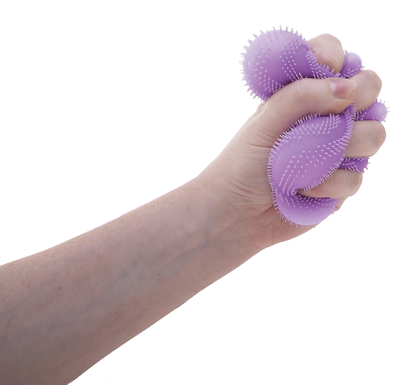 Fuzzy Flocked NeeDoh Fuzz Ball Flower Power | Signature Elm Point - Spiky Textured Groovy Glob for Sensory Therapy - Surprise Me! (Random Color)
