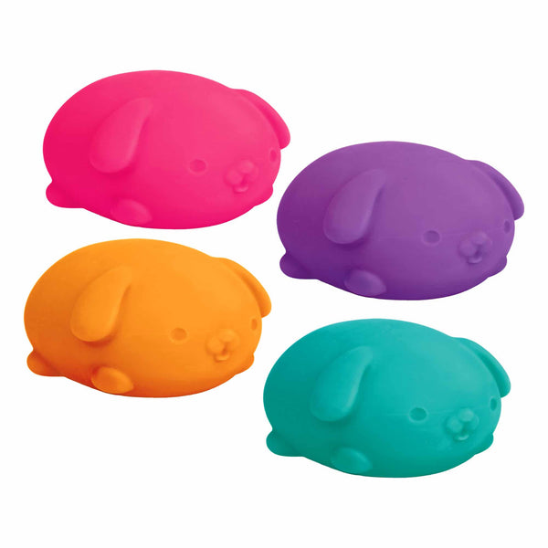 Cute Collectible NeeDoh Funky Pup | Collection Canyon Shore - Dino Character Malt-Gel Filled Sensory Glob - Surprise Me! (Random Color)