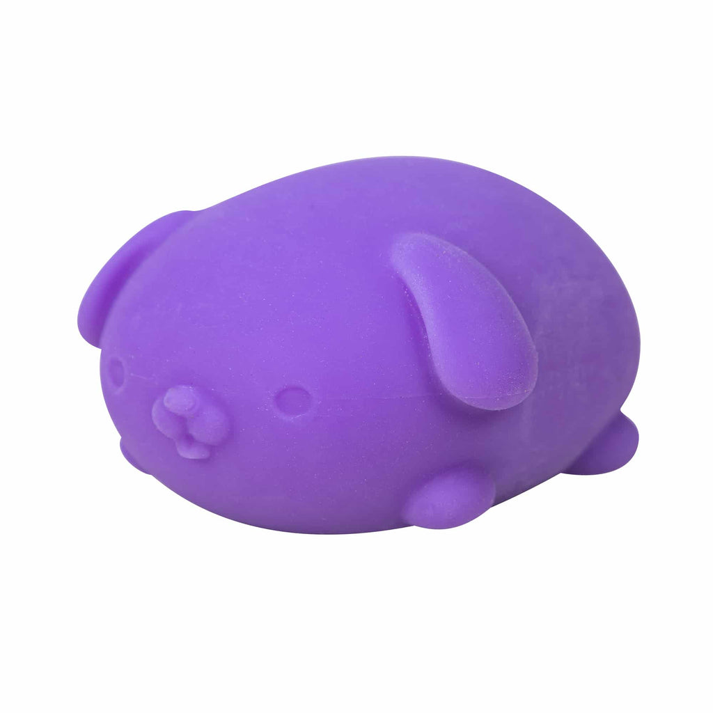 Cute Collectible NeeDoh Funky Pup | Collection Canyon Shore - Dino Character Malt-Gel Filled Sensory Glob Detail