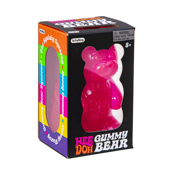 Purrfectly Squishy NeeDoh Gummy Bear | Edition Canyon Forest - Dino Character Malt-Gel Filled Sensory Glob - Surprise Me! (Random Color)