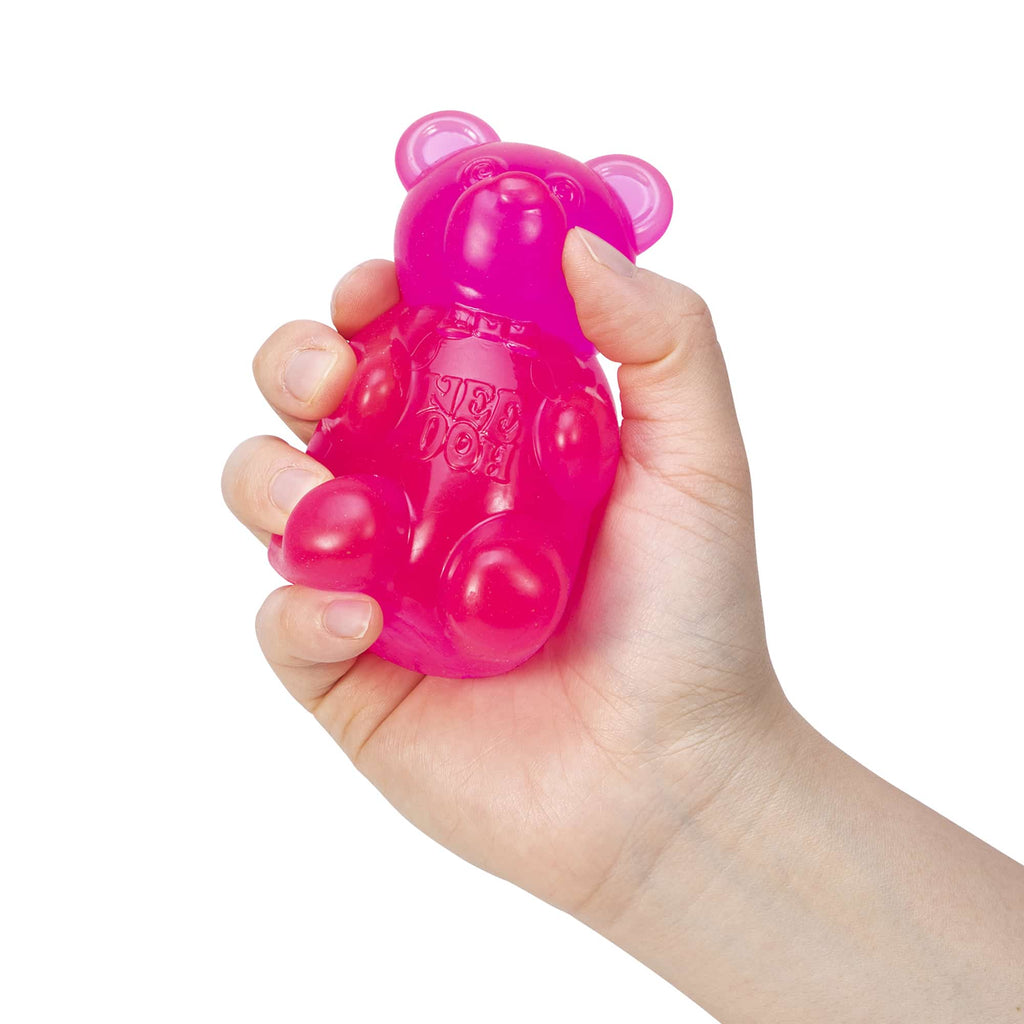 Purrfectly Squishy NeeDoh Gummy Bear | Edition Canyon Forest - Dino Character Malt-Gel Filled Sensory Glob Detail