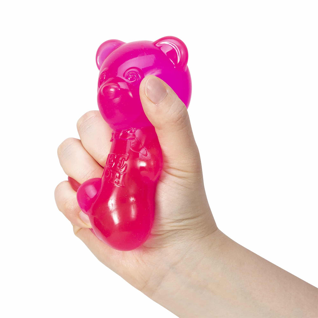 Purrfectly Squishy NeeDoh Gummy Bear | Edition Canyon Forest - Dino Character Malt-Gel Filled Sensory Glob Detail