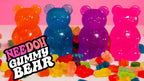 Purrfectly Squishy NeeDoh Gummy Bear | Edition Canyon Forest - Dino Character Malt-Gel Filled Sensory Glob Detail