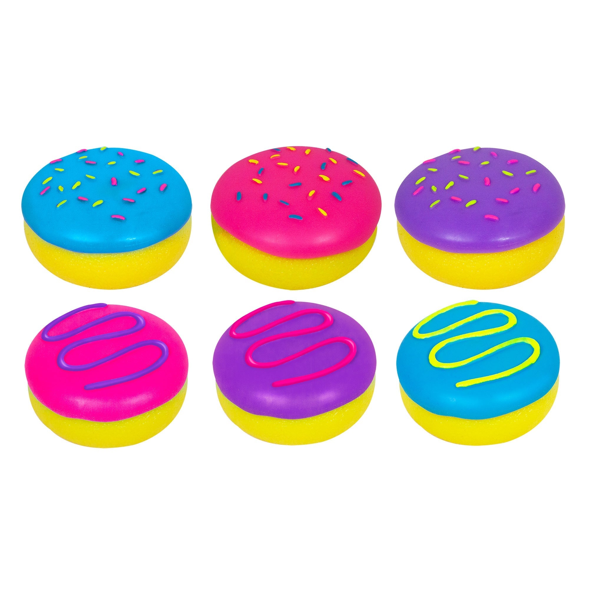 Whimsical Doughnut Jelly Dohnut NeeDoh | Signature Seaside Lane - Fun Food Fidget Cookie Squishable Toy Detail