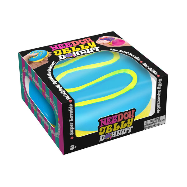 Whimsical Doughnut Jelly Dohnut NeeDoh | Signature Seaside Lane - Fun Food Fidget Cookie Squishable Toy - Surprise Me! (Random Style)