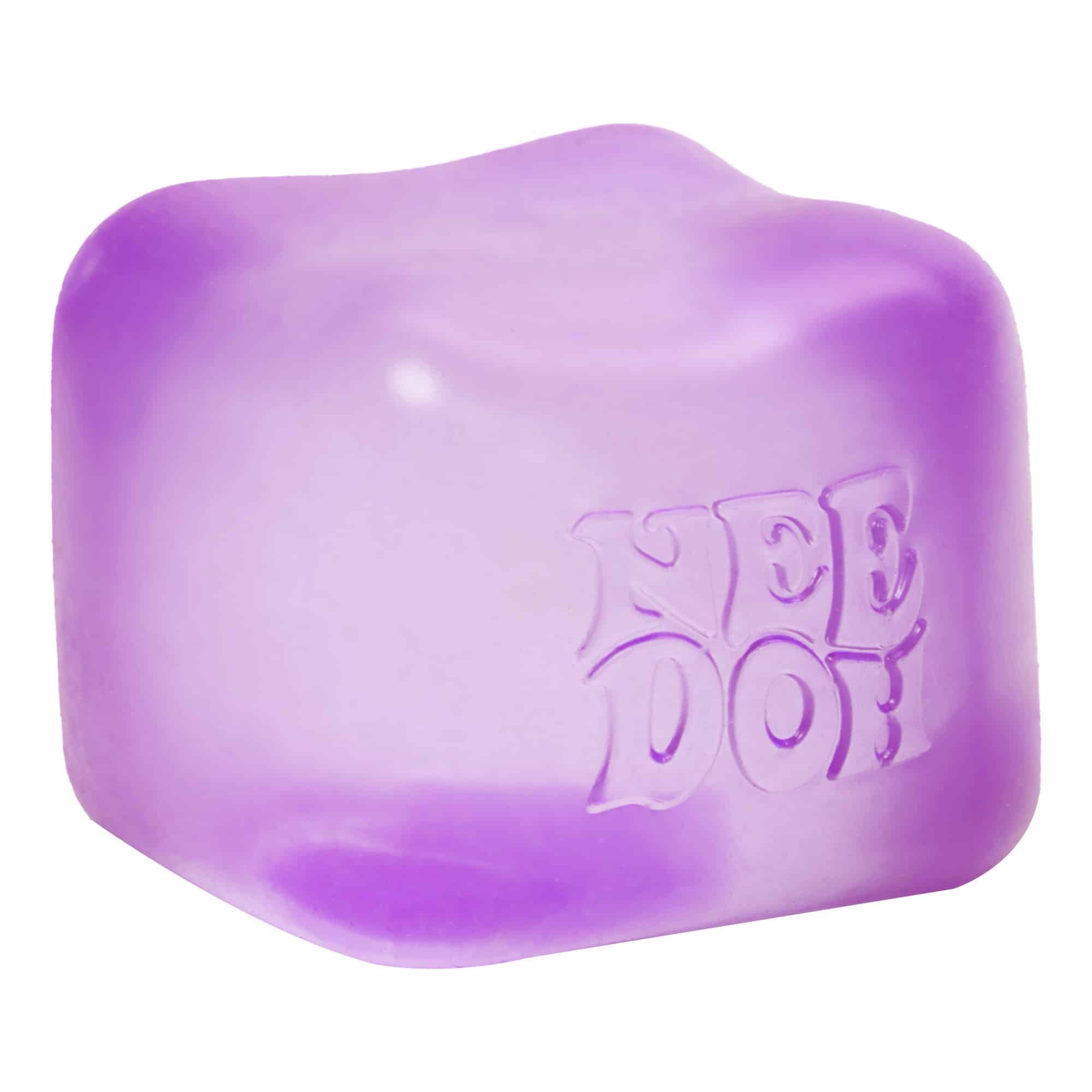 Translucent Jelly NeeDoh Nice Cube | Series Elm Bridge - Translucent Jelly Cool Cube Sensory Toy Detail