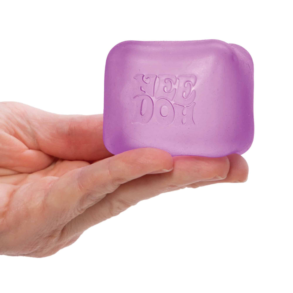 Translucent Jelly NeeDoh Nice Cube | Series Elm Bridge - Translucent Jelly Cool Cube Sensory Toy Detail