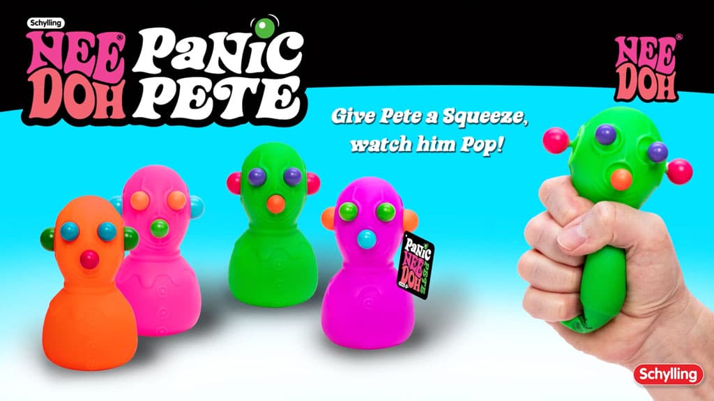 Adorable Character NeeDoh Panic Pete | Signature Seaside Bay - Purrfect Cat Squishy Character Stress Toy Detail