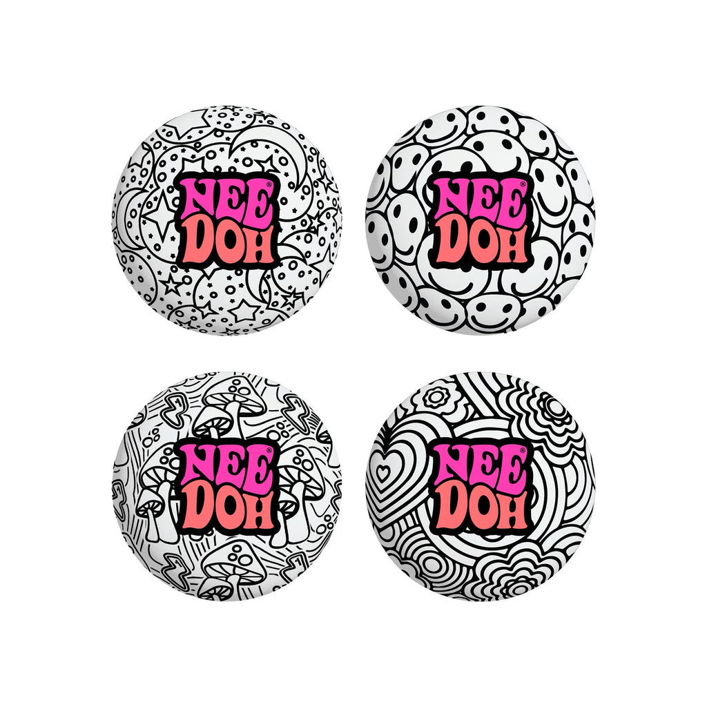Spiky Ribbed NeeDoh Press-Doh | Select Oak Terrace - Furry Coated Soft Touch Squishable Ball - Default Title