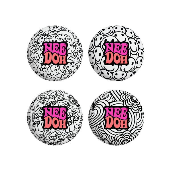 Spiky Ribbed NeeDoh Press-Doh | Select Oak Terrace - Furry Coated Soft Touch Squishable Ball - Default Title