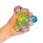 Spiky Ribbed NeeDoh Press-Doh | Select Oak Terrace - Furry Coated Soft Touch Squishable Ball Detail