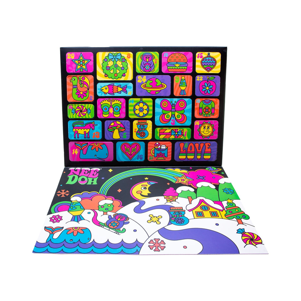 Portable Teenie NeeDoh Advent Calendar | Signature Copper Summit - Micro Squishy Sensory Balls Multi-Pack Value Detail