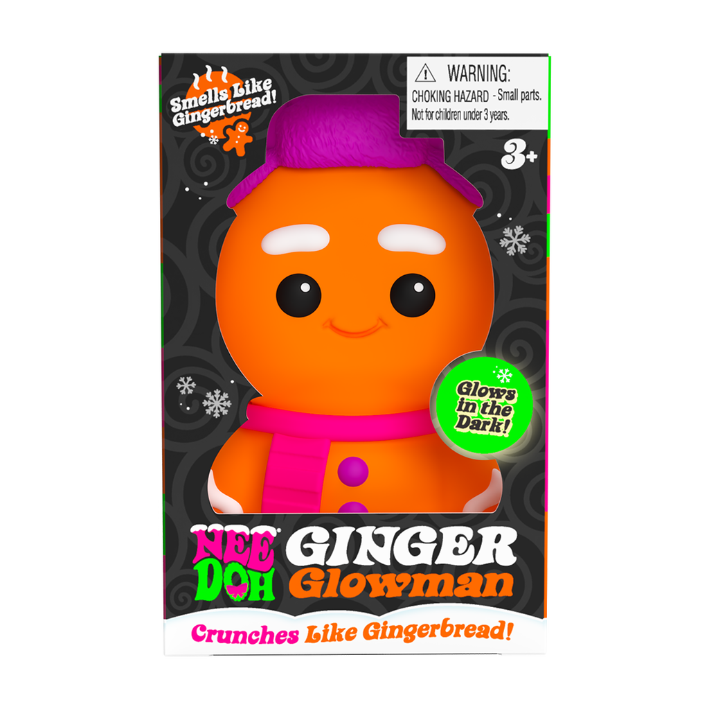 Adorable Character NeeDoh Ginger Glowman | Select Copper Path - Purrfect Cat Squishy Character Stress Toy - Surprise Me! (Random Style)