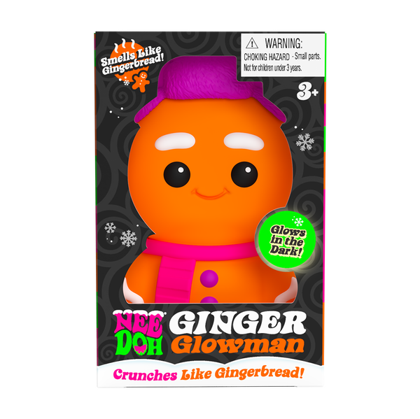 Adorable Character NeeDoh Ginger Glowman | Select Copper Path - Purrfect Cat Squishy Character Stress Toy - Surprise Me! (Random Style)