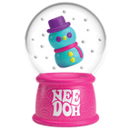 Crystal Clear NeeDoh Squish N Flow Snow Globe | Signature Moonlit Lane - Translucent Jelly Cool Cube Sensory Toy Detail