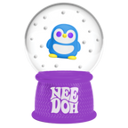 Crystal Clear NeeDoh Squish N Flow Snow Globe | Signature Moonlit Lane - Translucent Jelly Cool Cube Sensory Toy Detail