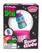 Crystal Clear NeeDoh Squish N Flow Snow Globe | Signature Moonlit Lane - Translucent Jelly Cool Cube Sensory Toy Detail