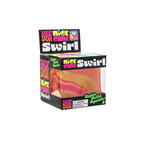 Crystal Clear NeeDoh Nice Cube Swirl | Select Golden Pond - Nice Cubes Clear Satisfying Crunch Stress Toy Detail