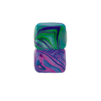 Crystal Clear NeeDoh Nice Cube Swirl | Select Golden Pond - Nice Cubes Clear Satisfying Crunch Stress Toy Detail