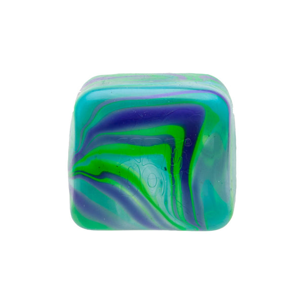 Crystal Clear NeeDoh Nice Cube Swirl | Select Golden Pond - Nice Cubes Clear Satisfying Crunch Stress Toy - Surprise Me! (Random Color)