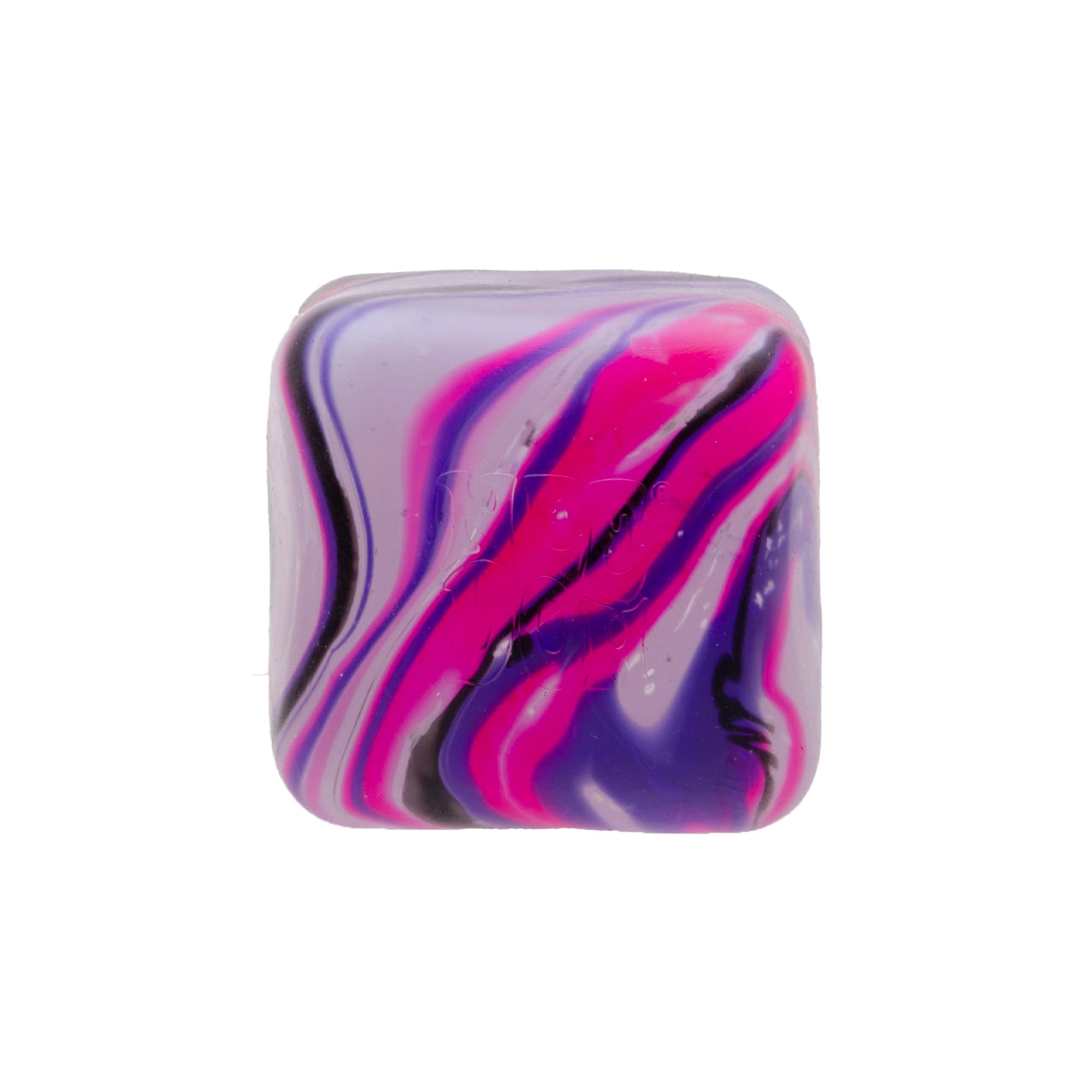 Crystal Clear NeeDoh Nice Cube Swirl | Select Golden Pond - Nice Cubes Clear Satisfying Crunch Stress Toy Detail