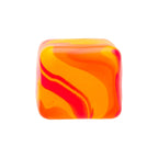 Crystal Clear NeeDoh Nice Cube Swirl | Select Golden Pond - Nice Cubes Clear Satisfying Crunch Stress Toy Detail