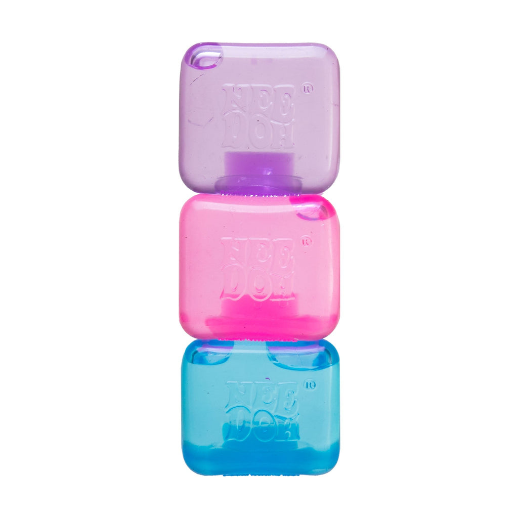 Satisfying Crunch NeeDoh Nice Ice Baby | Series Canyon Trail - Crystal Clear Squishable Ice Cube NeeDoh - Surprise Me! (Random Color)