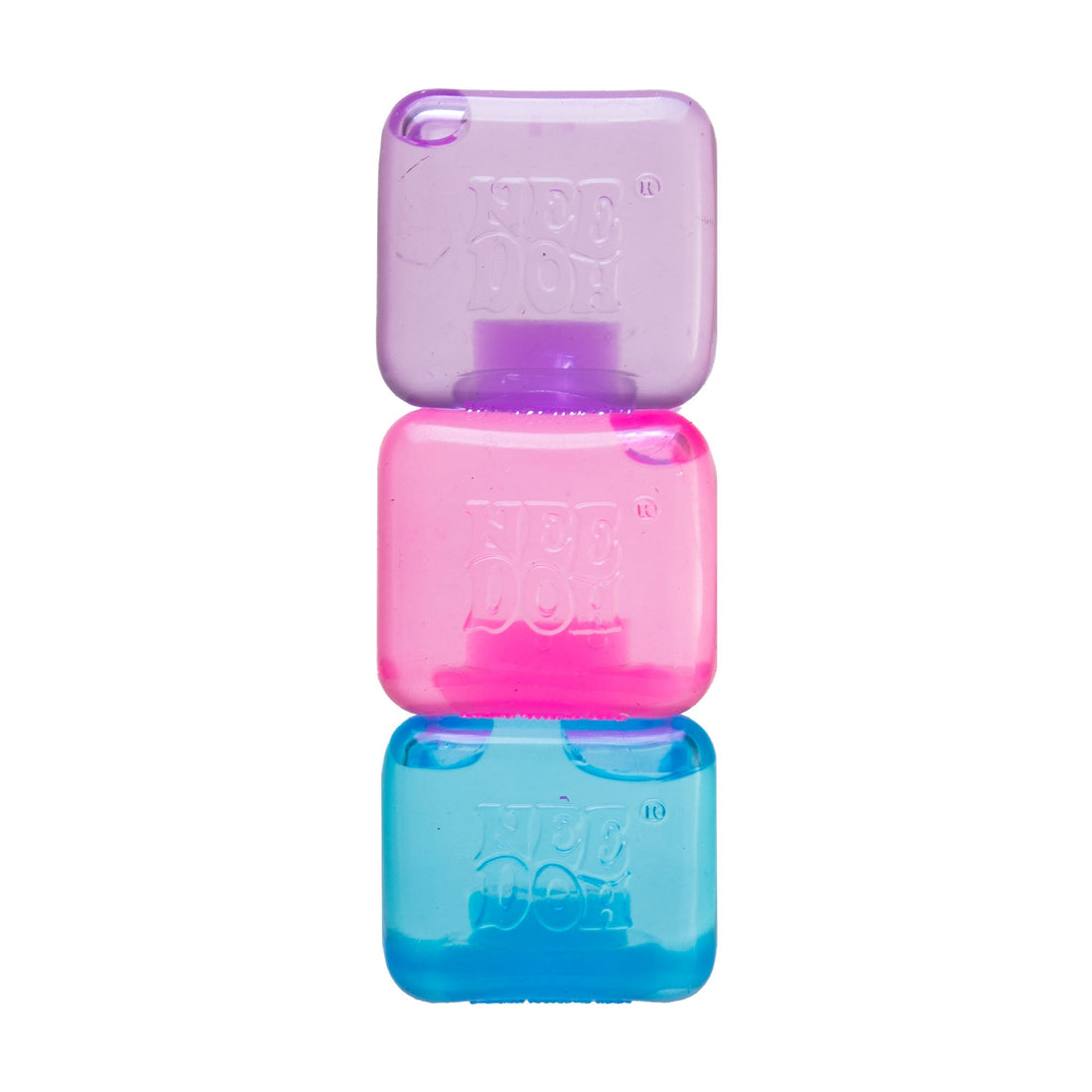 Satisfying Crunch NeeDoh Nice Ice Baby | Series Canyon Trail - Crystal Clear Squishable Ice Cube NeeDoh - Surprise Me! (Random Color)