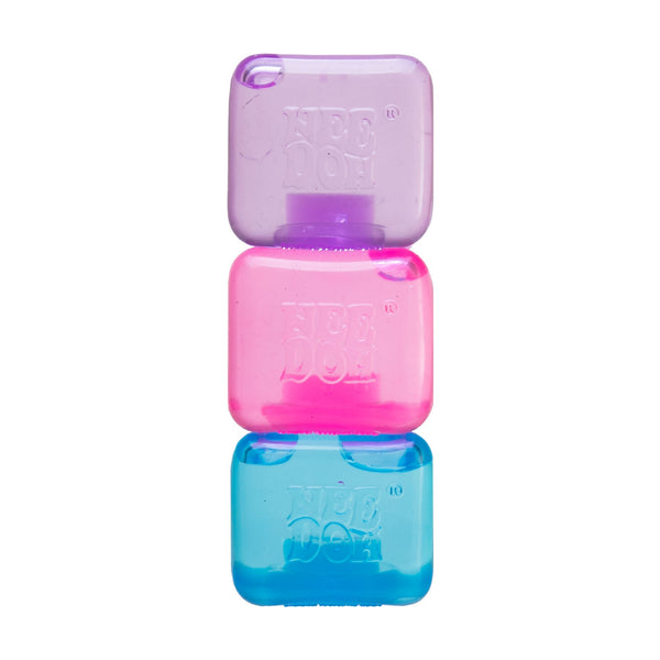 Satisfying Crunch NeeDoh Nice Ice Baby | Series Canyon Trail - Crystal Clear Squishable Ice Cube NeeDoh - Surprise Me! (Random Color)